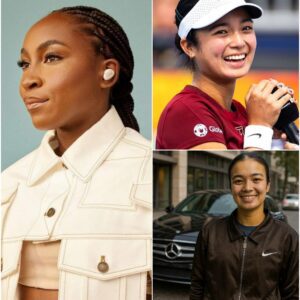 HEARTWARMING GESTURE: Tennis star Coco Gauff made a touching public tribute to Alexandra Eala as she watched the Filipino player grow up