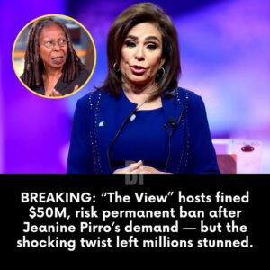 BREAKING: "The hosts of “The View” were f!ned $50 million and face the risk of a permanent broadcast b@n following Jeanine Pirro’s demand. ws