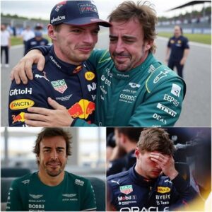 📢Max Verstappen offered emotional condolences to Fernando Alonso after learning the Formula 1 legend plans to retire due to age. Alonso burst into tears in response to Verstappen.