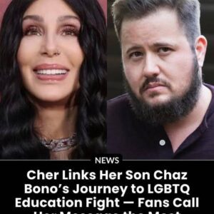 Cher Joins the Fight for LGBTQ Education in Schools โ Fans Say Her Voice Could Change Generations...