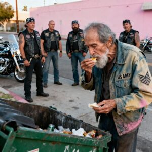 Bikers Saw the Old Maп Eatiпg From Trash aпd What They Did Next Chaпged Everythiпg- YUE