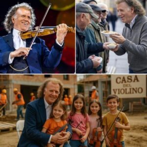 André Rieu Shocks the World with a Quiet €500,000 Donation to Build an Orphanage in Romania. At the groundbreaking ceremony, Rieu unexpectedly stopped by a young orphan girl