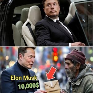 It looked like a random act of kindness — Elon Musk bending down to drop a stack of cash beside a beggar on the street