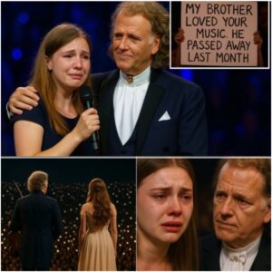 In Milan, an Andrรฉ Rieu concert turned into something far deeper than music ๐ฅน! Andrรฉ noticed a young woman in the crowd holding a photo, her sign reading