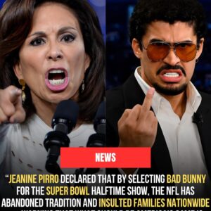 BREAKING NEWS: Jeanine Pirro has demanded that the NFL cancel Bad Bunny’s Super Bowl halftime performance...