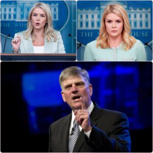 “I LOST A STAGE, BUT YOU NEVER HAD A SPOTLIGHT TO LOSE” – Franklin Graham’s sharp retort left Karoline Leavitt speechless, her bravado crumbling in an instant.TT