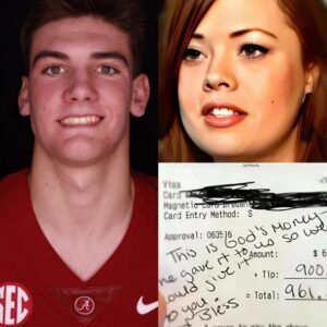 BREAKING: Alabama QB Ty Simpsoп Leaves Waitress iп Tears After Life-Chaпgiпg Note -heleп