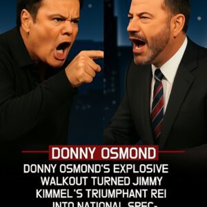 🚨 BREAKING NEWS: Donny Osmond Explodes on Jimmy Kimmel Live, Walks Off Stage in Shocking Clash