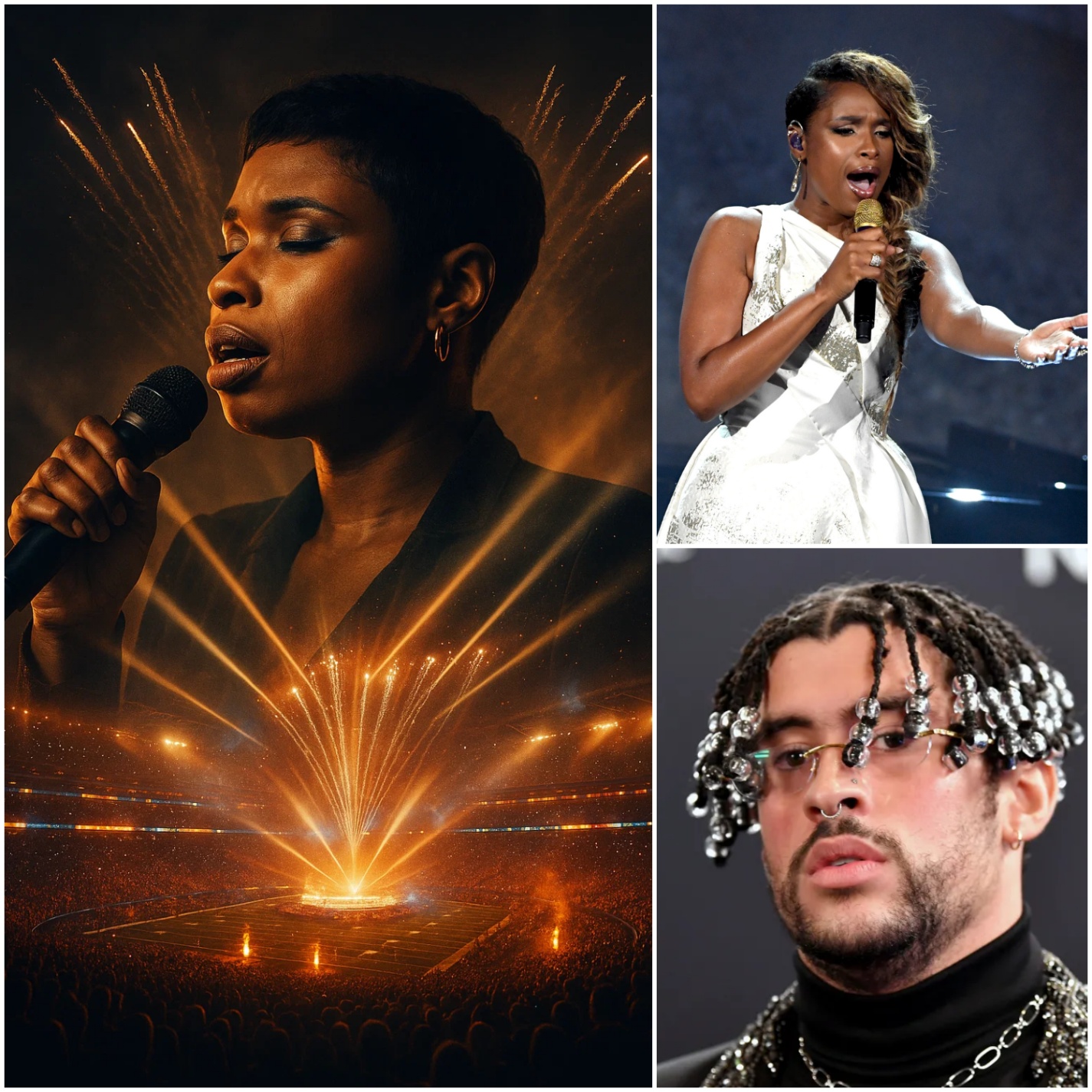 🚨 BREAKING NEWS: Jennifer Hudson Takes Over the 2026 Super Bowl — Bad Bunny Kicked Out in Shocking Last-Minute Change! 🎤🔥🏟️ – LU