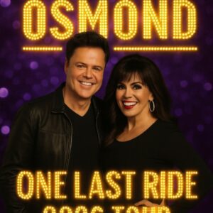 LEGENDS UNITE — One Final Journey 2026 The world seemed to pause as two of music’s most legendary voices — Donny Osmond and Marie Osmond — revealed their farewell tour: a once-in-a-lifetime spectacle titled One Last Ride...