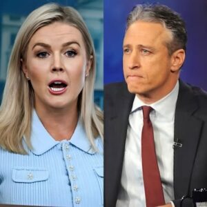 “THE UNFORGETTABLE RETURN — JON STEWART ANNIHILATES KAROLINE LEAVITT ON LIVE TV”