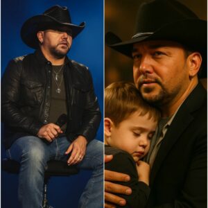 The crowd came expecting music, but they left with a memory that will last a lifetime. In the middle of Jason Aldean’s concert, as the stage lights dimmed for a ballad, an unexpected and deeply emotional moment unfolded