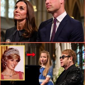 ONE HOUR AGO: The World LEFT SPEECHLESS Over Princess Charlotte & Elton John’s TEARFUL Duet at Westminster Abbey – A Touching Tribute to Princess Diana