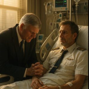 FRANKLIN GRAHAM KNELT BESIDE A HERO โ PRAYING FOR CHAD MILLWARD, the brave pilot who SAVED 40 LIVES BEFORE FATE TURNED ON HIM. TT