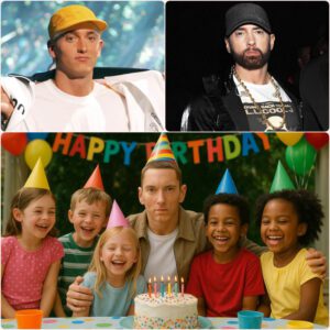 QUIETLY: $5 million — Eminem raised it on his birthday to help over 1,000 orphanages and charities across New York and Los Angeles!