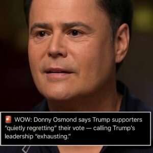 Donny Osmond Speaks Out: “Even His Die-Hard Fans Are Regretting the Vote” — Why Hollywood Can’t Stop Talking About Trump