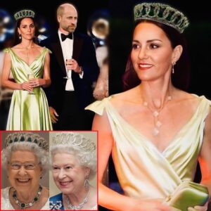 Princess Catherine CAPTIVATED the World In Stunning Glittering Gown As She Debuts Late Queen's Expensive Emerald Tiara At Royal Engagement!