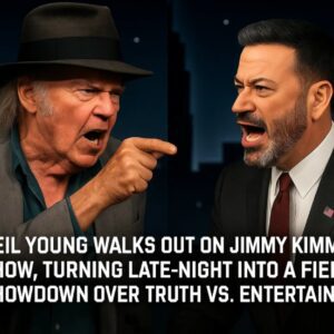 Neil Young Takes a Stand on Late-Night TV: A Fiery Clash with Jimmy Kimmel NN