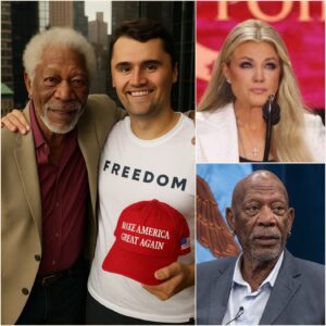 🚨 MORGAN FREEMAN Drops Shocking Claim About Charlie Kirk’s Widow — And the Internet Is Exploding - H