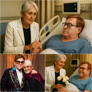 Fell silent when Joan Baez quietly walked in to visit Elton John, the legendary rock star carrying a small bouquet of white roses for his longtime friend…