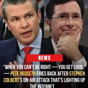 WHEN YOU CAN’T BE RIGHT — YOU GET LOUD.” — Pete Hegseth fires back after Stephen Colbert’s