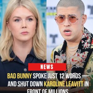 BAD BUNNY SPOKE JUST 12 WORDS — AND SHUT DOWN KAROLINE LEAVITT IN FRONT OF MILLIONS 📺💥 verra