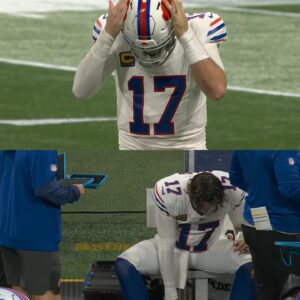 Some frustration from Josh Allen as the Bills offense hasn’t really been able to get going in Atlanta. - H