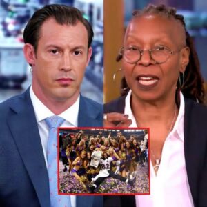 SHOCKING ON AIR: Whoopi Goldberg just ignited nationwide outrage after a viral clip showed her allegedly telling white Super Bowl fans to “rub cocoa butter, sit in the sun, and use a Latin accent.