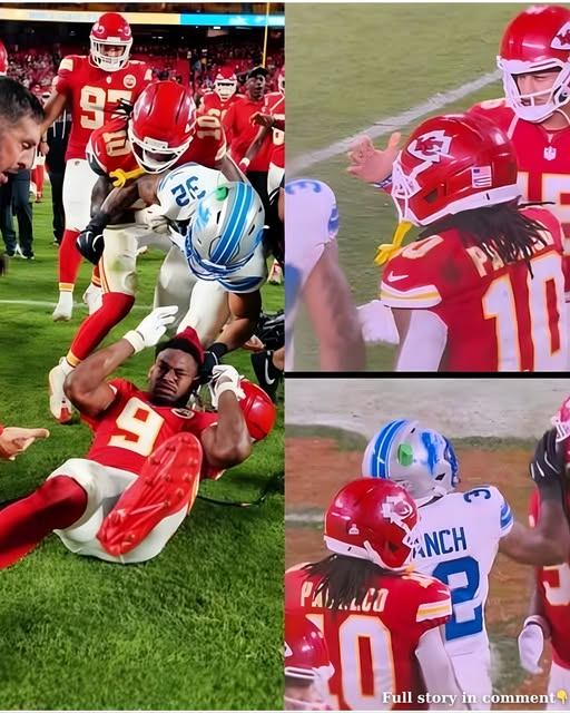 Chaos Under the Lights: What Really Happened in the Chiefs–Lions Postgame Brawl That Shook Sunday Night Football 🏈🔥 – H