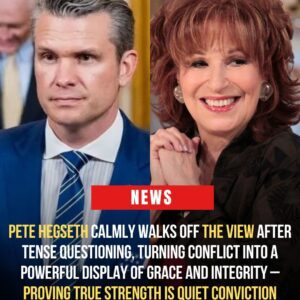 No grand gesture, no harsh words — Pete Hegseth quietly stands up and walks off The View, leaving