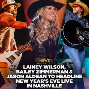 Nashville’s counting down in style! 🎇 Lainey Wilson, Bailey Zimmerman, and Jason Aldean are set to light up New Year’s Eve Live: Nashville’s Big Bash — but wait till you hear the surprise that’s about to drop! 👀🔥