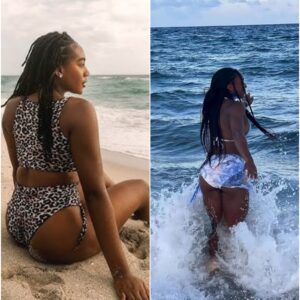BREAKING: Not just with her statements, Coco Gauff continued to make social media drool after leaked photos of her in a tiny pink bikini surfaced. Details in comment 👇👇