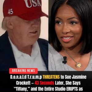 BREAKING NEWS: D.o.n.a.l.d T.r.u.m.p THREATENS to SUE Jasmine Crockett Live on Air — But 43 Seconds Later, She Mentions