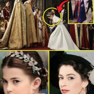 “All Eyes on Charlotte!”… As Princess Charlotte, the poised 10-year-old sensation, steps into Westminster Abbey with her glittering silver-bullion flower crown — her first-ever “tiara” moment