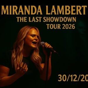 Miranda Lambert “The Last Showdown” — The Final Country Tour in Memory of Her Beloved Friend — Special Performance on December 30, 2026 — Full List of Dates and Cities Revealed…