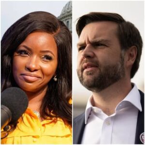 “$100 Million Mic Drop: Jasmine Crockett Didn’t Just Sue JD Vance—She Nuked His Reputation on Live TV”