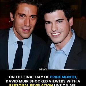 🚨 David Muir Stuns Viewers on the Final Day of Pride Month 🌈 During tonight’s live broadcast, David Muir revealed a deeply...-miaMTP