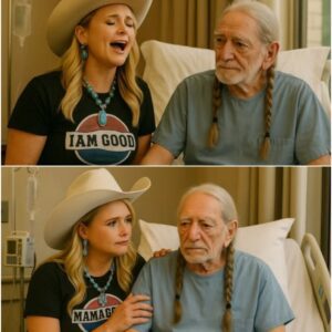 Hospital staff burst into laughter and tears when Miranda Lambert walked through the lobby of Austin General wearing denim boots, a turquoise belt buckle, and carrying a basket of homemade biscuits — all for one man: Willie Nelson.