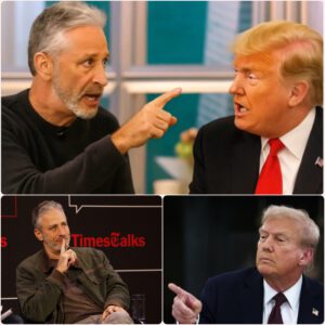 The second Donald Trump smirked and said, “Maybe Jon should thank Jeff Bezos for keeping him relevant,” — it was already too late. Jon Stewart exploded on stage. TT