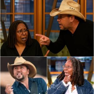 The second Whoopi Goldberg screamed, “CUT IT! GET HIM OFF MY SET!”—it was already too late. Jason Aldean had just turned The View into ground zero for live-television chaos, and every camera was rolling.