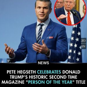 BREAKING NEWS: Pete Hegseth celebrated Don@ld T.r.u.m.p’s historic second “Person of the Year”