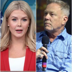 SHOCK LIVE! JAMES HETFIELD ATTACKS Karoline Leavitt — AND GETS DESTROYED ON AIR IN FRONT OF MILLIONS! nn