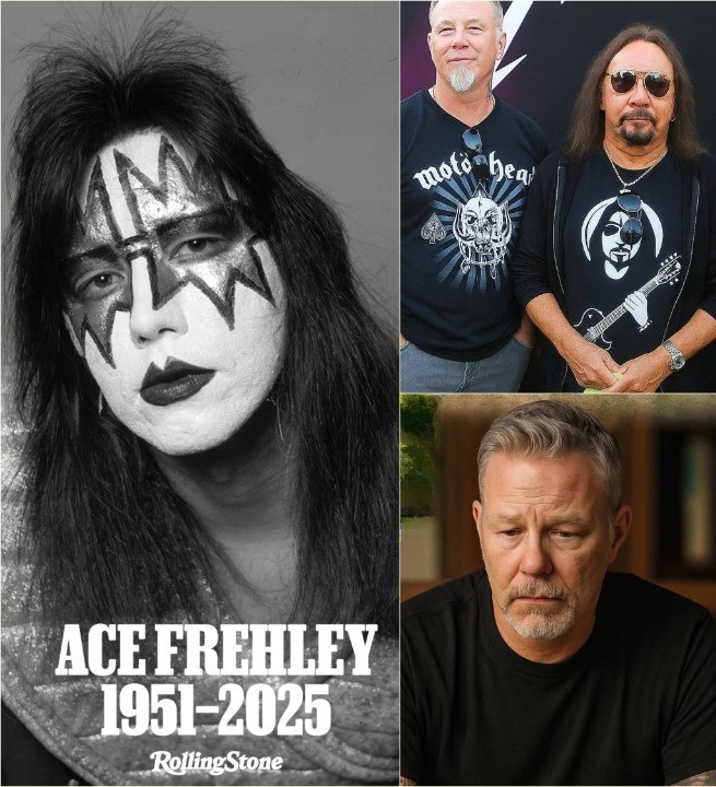 🔥 BREAKING NEWS: James Hetfield Breaks Down in Tears After Revealing His Final Moments With KISS Legend Ace Frehley — A Heart-Shattering Tribute That Has Left Millions Mourning Worldwide 💔 🔥 nn
