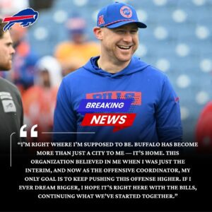 NFL SHOCK: Buffalo Bills Coach Joe Brady Rejects Titans’ Mega Offer to Stay Put — “Some Things Money Can’t Buy” 💙🏈 - H