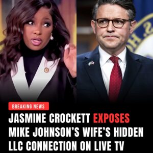 “You Ran Because You Couldn’t Face Your Own Receipts” — Jasmine Crockett EXPOSES Mike Johnson’s Wife’s Hidden LLC Connection on Live TV, Forcing Him to Abruptly Leave the Hearing as Gasps Ripple Through the Chamber nn