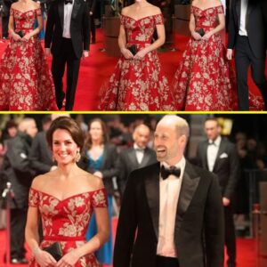 SEE!! Princess Catherine Once Again STEALS THE NIGHT At BAFTAs As She SHINES Beside Prince William in a Stunning Off-the-Shoulder Gown ๐๐๐