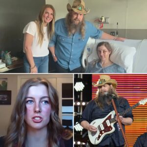 The room fell silent as Chris Stapleton began to sing — not on stage, but beside a hospital bed.🥹💖 - H