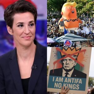Amid the wave of "No Kings" protests spreading across the United States, Rachel Maddow