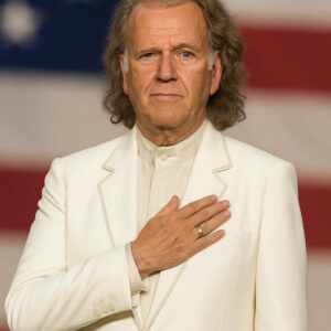 André Rieu performs “God Bless America” during an emotional moment at his sold-out New York concert.