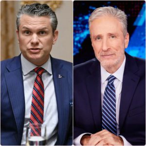 The studio lights blazed as Jon Stewart challenged Robert Plant, accusing him of corrupting a generation — but Robert’s calm, cutting reply left the room in stunned silence. 😳🔥 RT